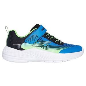 Boys Skechers Sneakers in Blue and Neon Green